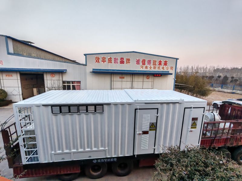 3150kva箱變（biàn）配1250kw正壓（yā）防爆（bào）變頻調速電機發往靖邊鑽井現場